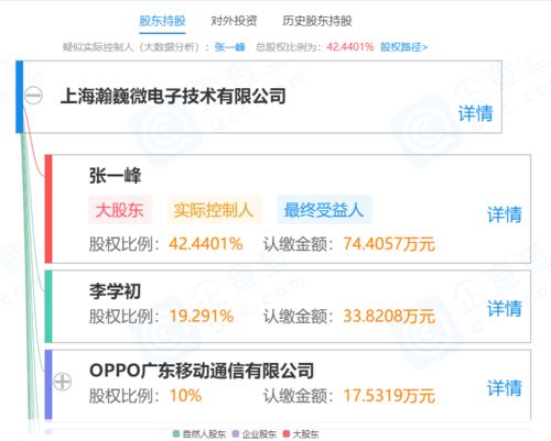 OPPO關聯公司戰略入股上海瀚巍微電子，深化集成電路芯片設計布局